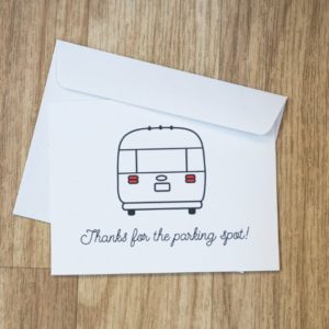 Airstream Parking Thank You